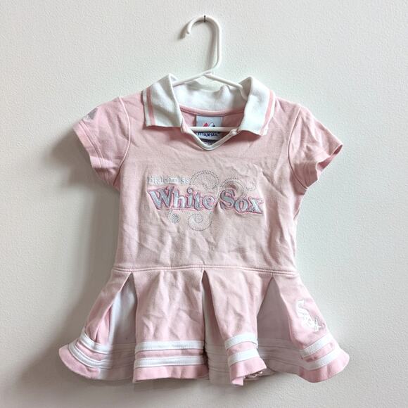 Majestic Other - Majestic Chicago White Sox Dress Baby Girls Sz 18m Pink Baseball